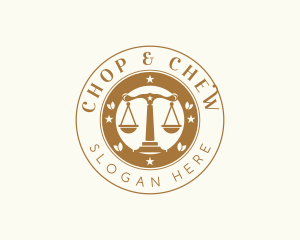 Jurist - Legal Justice Scale Lawyer logo design