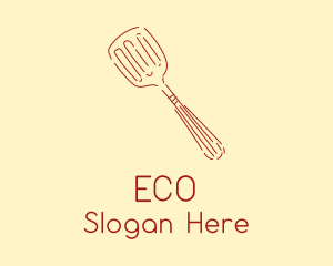 Red Cooking Spatula  Logo