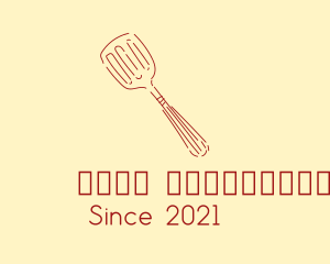 Chef - Red Cooking Spatula logo design