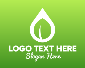 Ecology - Nature Leaf Droplet logo design