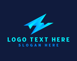 Logistics - Plane Lightning Delivery logo design