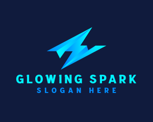 Plane Lightning Delivery logo design