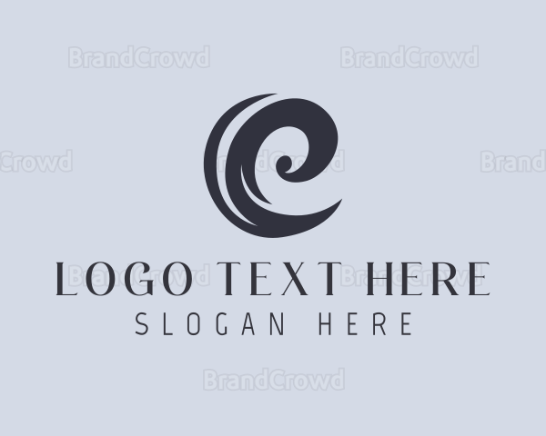 Creative Swirl Letter C Logo