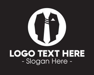 Menswear Suit & Tie logo design