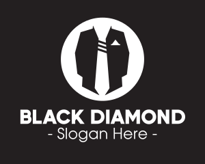 Black - Menswear Suit & Tie logo design