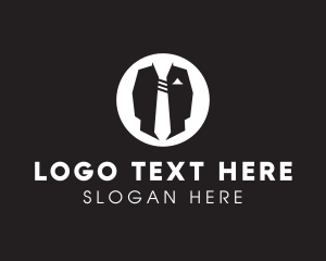 Menswear Suit & Tie logo design