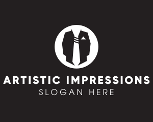 Menswear Suit & Tie logo design