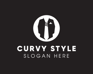 Menswear Suit & Tie logo design