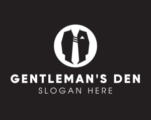 Menswear Suit & Tie logo design