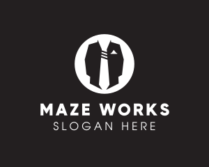 Menswear Suit & Tie logo design