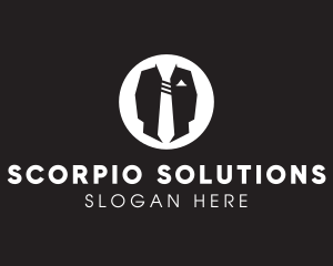 Menswear Suit & Tie logo design