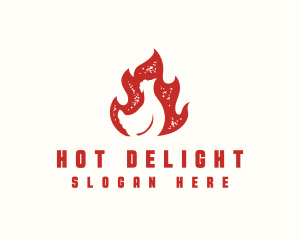 Chicken Flame BBQ logo design