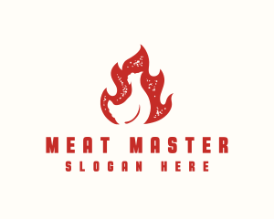 Chicken Flame BBQ logo design