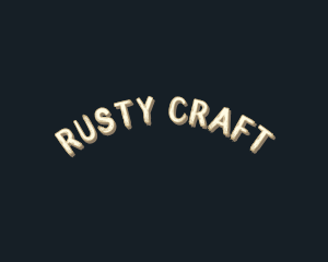 Retro Grunge Craft logo design