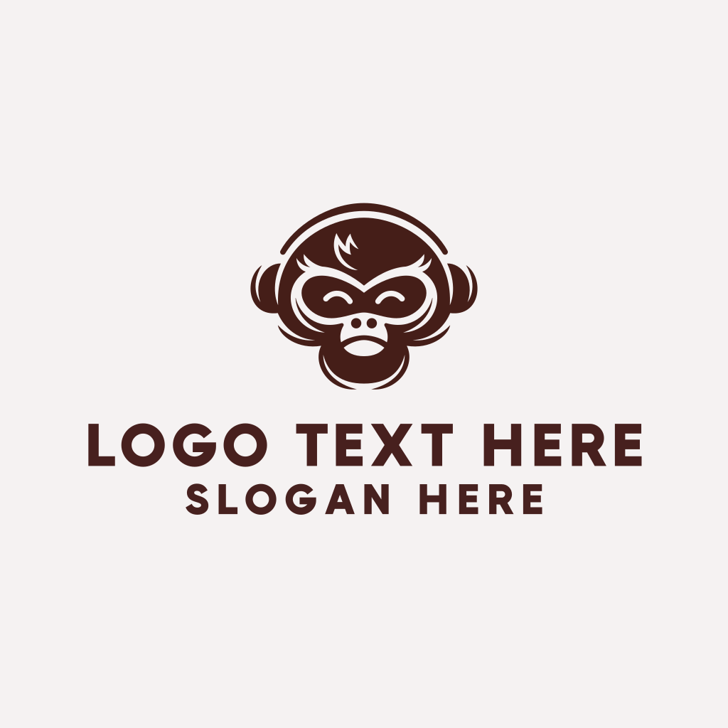 Monkey Gamer Headphones Logo | BrandCrowd Logo Maker