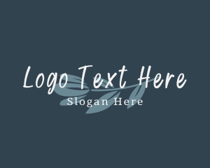 Vlog - Floral Feminine Wordmark logo design
