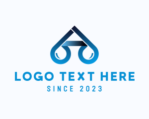 Lens - Water Droplet Letter Q logo design