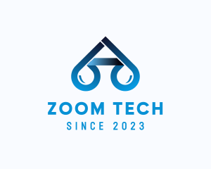 Zoom - Water Droplet Letter Q logo design