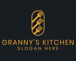 Kitchen Fork Eatery  logo design