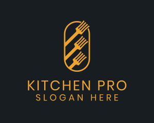 Kitchen Fork Eatery  logo design