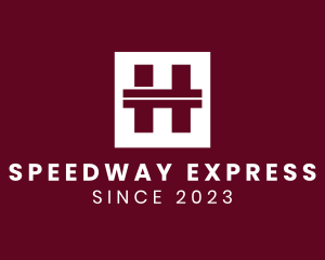 Expressway - Road Highway Letter H logo design