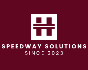 Roadway - Road Highway Letter H logo design