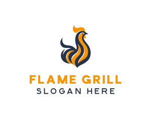 Grilling - Hot Chicken Grill logo design