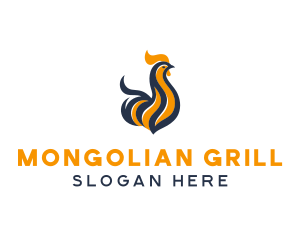 Hot Chicken Grill logo design