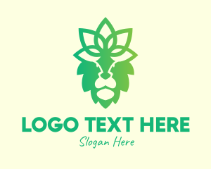 Safari - Decorative Floral Lion logo design