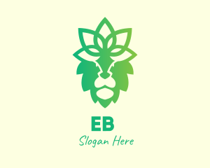 Garden - Decorative Floral Lion logo design
