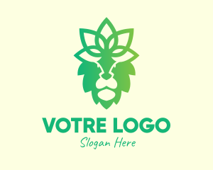 Safari - Decorative Floral Lion logo design