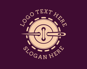 Needle - Needle Button Stitch logo design