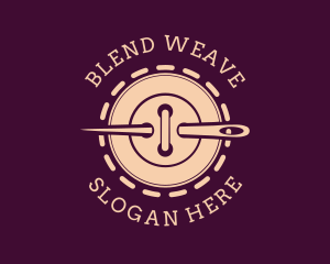 Needle Button Stitch logo design