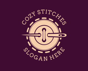 Needle Button Stitch logo design