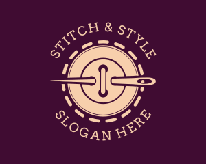 Needle Button Stitch logo design