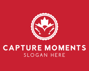 Canadian Leaf Eagle logo design