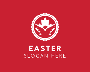 State - Canadian Leaf Eagle logo design
