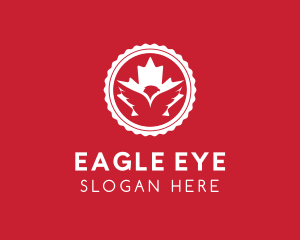 Canadian Leaf Eagle logo design