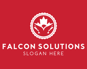 Canadian Leaf Eagle logo design