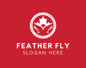 Canadian Leaf Eagle logo design