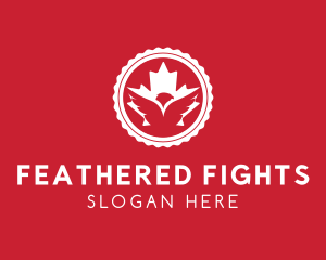 Canadian Leaf Eagle logo design