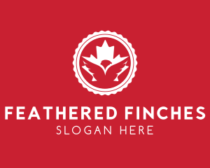 Canadian Leaf Eagle logo design