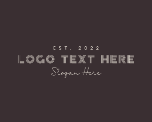 Simple Fashion Boutique Logo