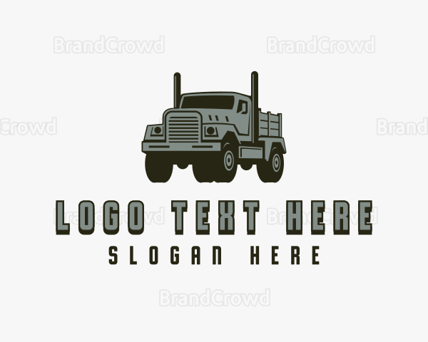 Dump Truck Trucking Cargo Logo
