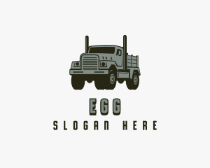 Dump Truck Trucking Cargo Logo