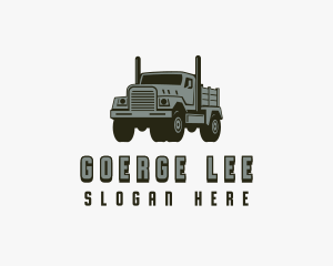Dump Truck Trucking Cargo Logo