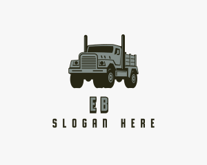 Freight - Dump Truck Trucking Cargo logo design