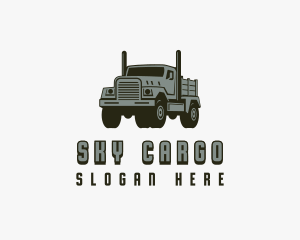 Dump Truck Trucking Cargo logo design