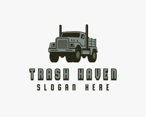 Dump Truck Trucking Cargo logo design