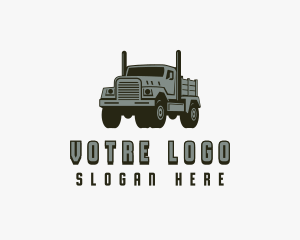 Logistics - Dump Truck Trucking Cargo logo design